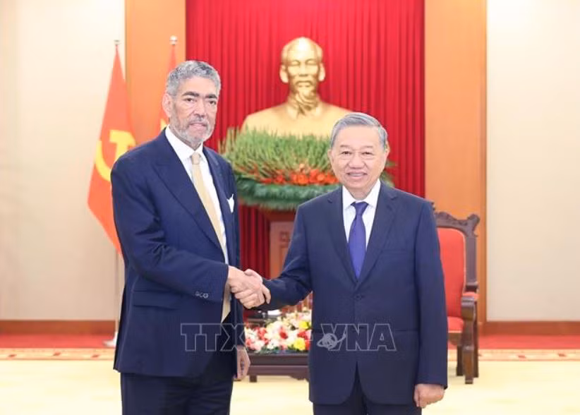 Tổng Bí thư Tô Lâm tiếp Tổng Bí thư Đảng Phong trào Cánh tả Thống nhất Dominicana -0