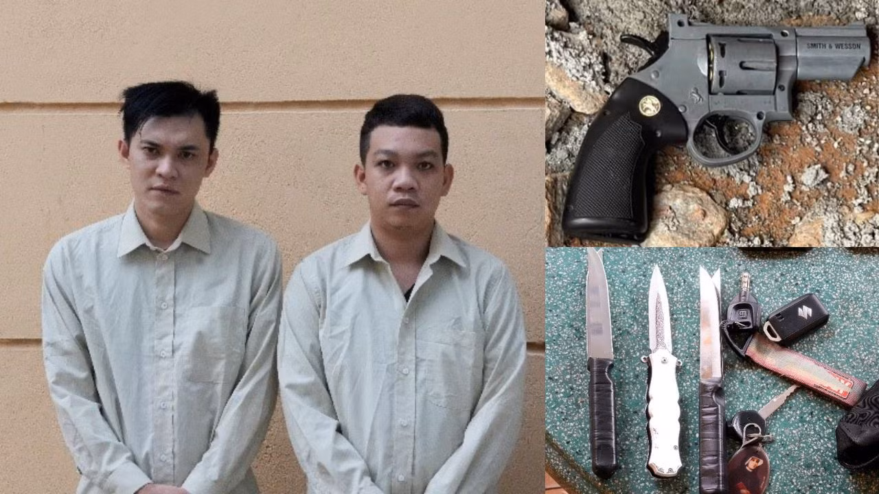 Bắt giữ nhóm đối tượng đòi nợ thuê có súng -0