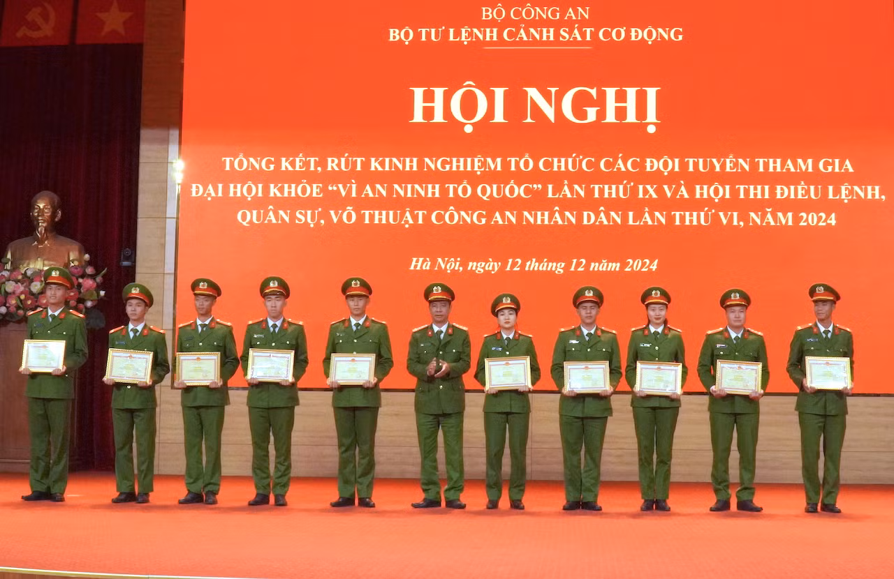 Bộ Tư lệnh Cảnh sát cơ động đạt thành tích cao tại các hội thi -0