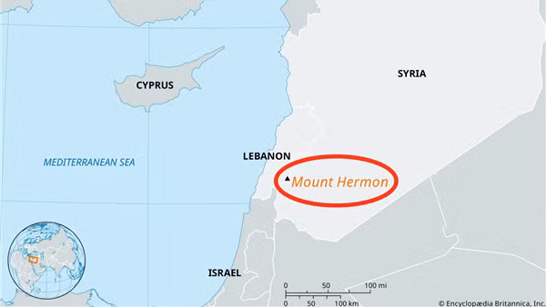 Lợi thế của Israel khi kiểm soát đỉnh núi chiến lược cao nhất Syria