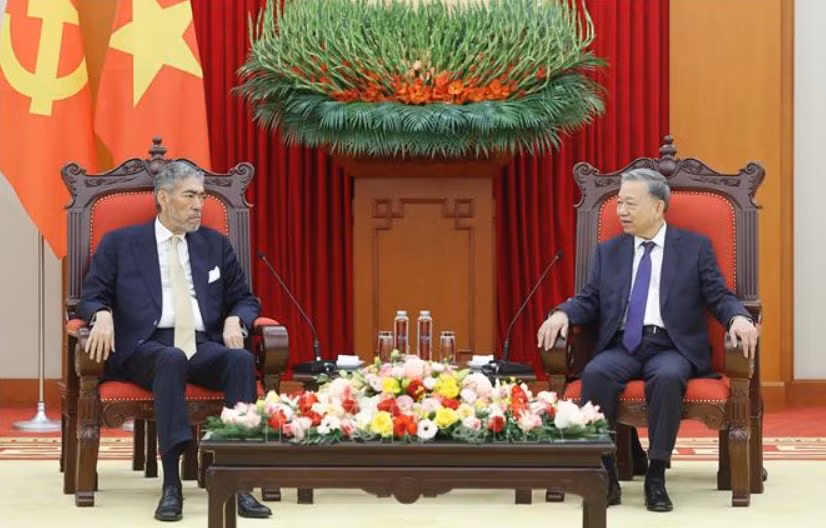 Tổng Bí thư Tô Lâm tiếp Tổng Bí thư Đảng Phong trào Cánh tả Thống nhất Dominicana -0