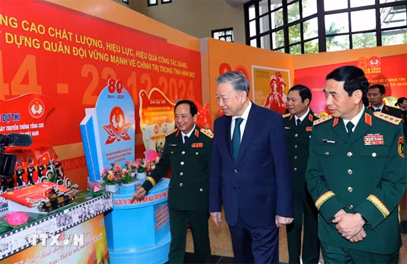 Phát biểu của Tổng Bí thư Tô Lâm tại Lễ kỷ niệm 80 năm Ngày truyền thống Tổng cục Chính trị QĐNDVN -0