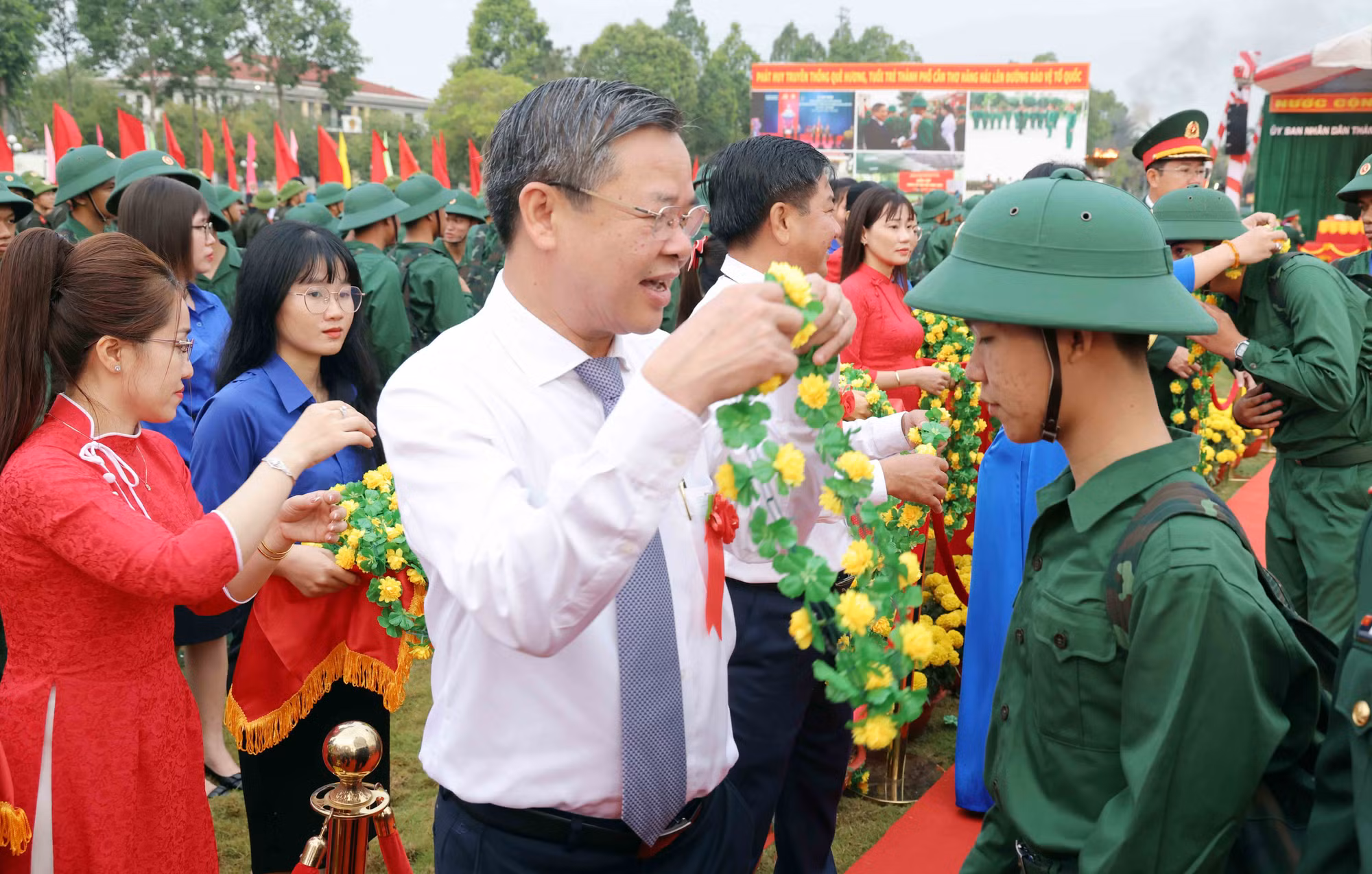 Rộn ràng ngày hội đưa quân ở miền Tây Nam Bộ -0