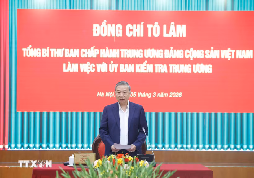 Tổng Bí thư Tô Lâm: Chuyển mạnh công tác kiểm tra, giám sát sang phòng ngừa từ sớm, từ xa -0
