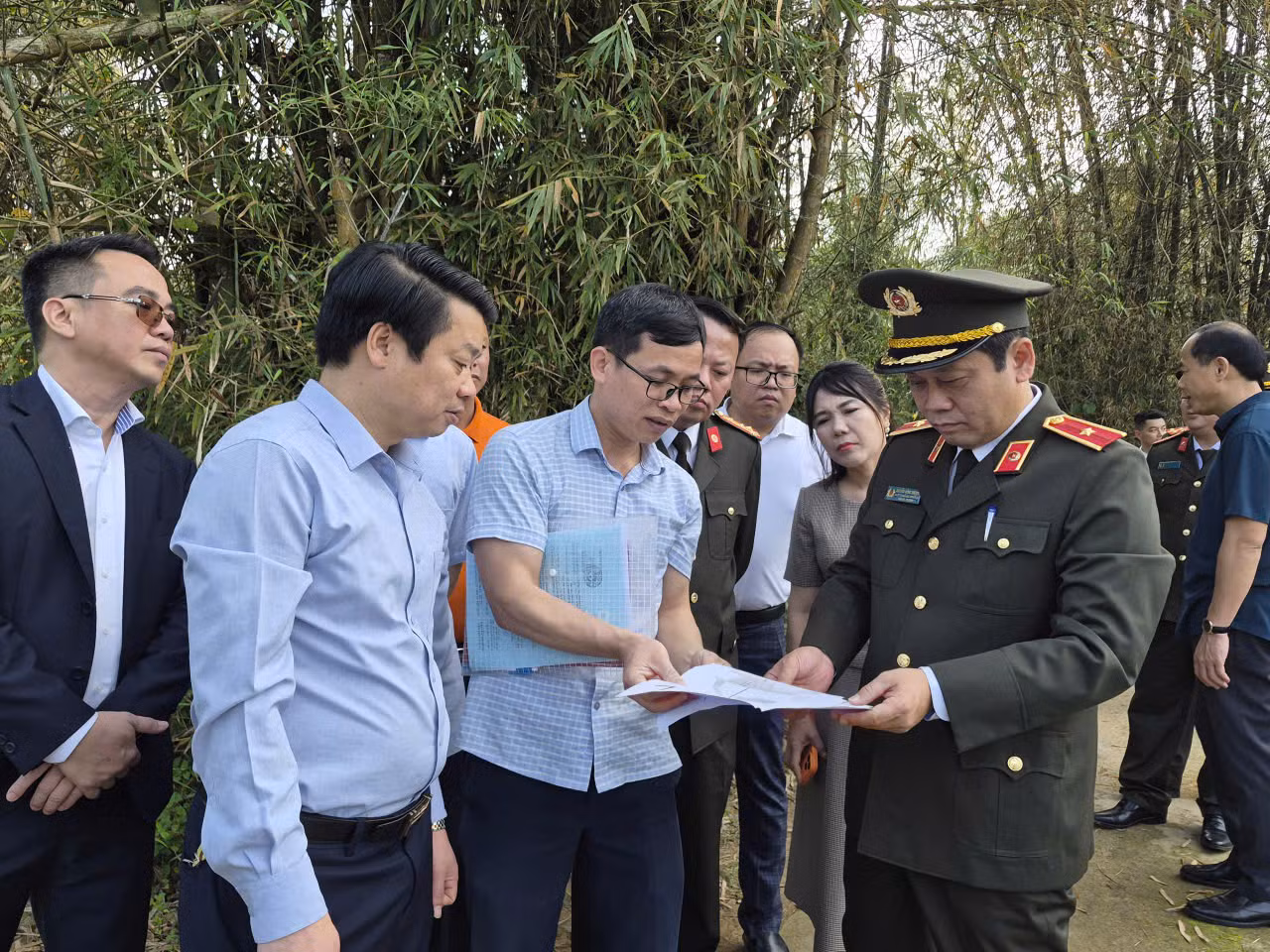 Rà soát triển khai Kế hoạch 22 của Đảng ủy Công an Trung ương và khảo sát xây trường mầm non Hoàng Văn Thụ tại Lạng Sơn -0