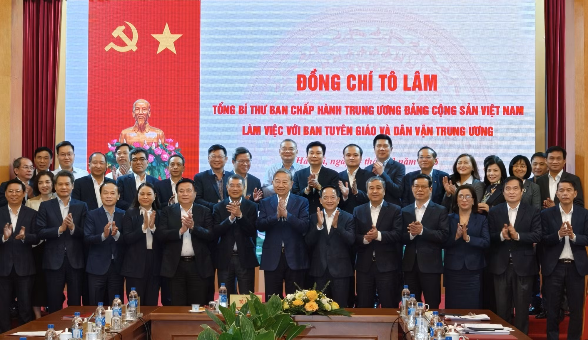 Tổng Bí thư Tô Lâm làm việc với Ban Tuyên giáo và Dân vận Trung ương về dự thảo quy định công tác chính trị, tư tưởng -0