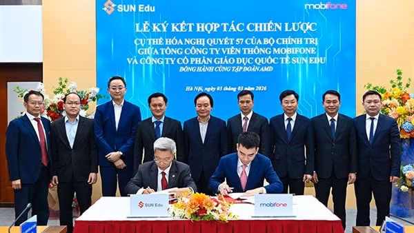 MobiFone ký kết hợp tác chiến lược với Công ty Cổ phần Giáo dục Quốc tế Sun Edu