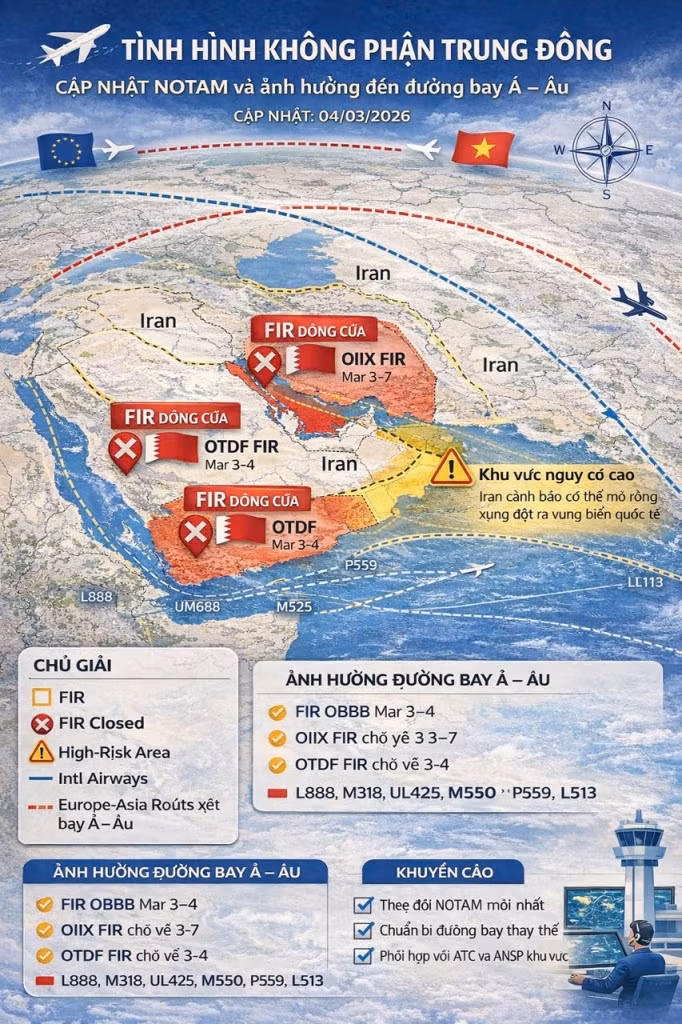 Hôm nay, có hơn 700 khách không thể bay từ Hà Nội do chiến sự tại Trung Đông -0