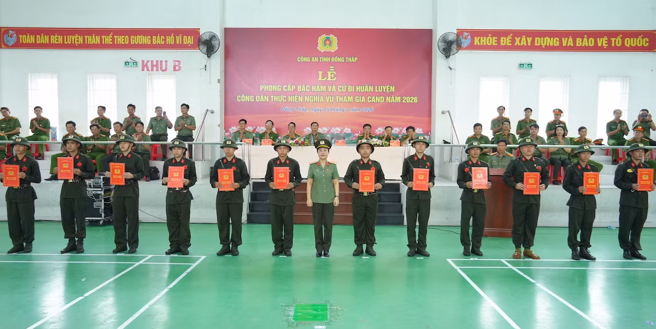 Công an Đồng Tháp hoàn thành 100% chỉ tiêu tuyển quân năm 2026 -0