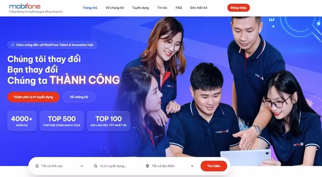 MobiFone đổi mới tư duy nhân sự, ra mắt Website Tuyển dụng & Đồng sáng tạo trong giai đoạn phát triển mới -0