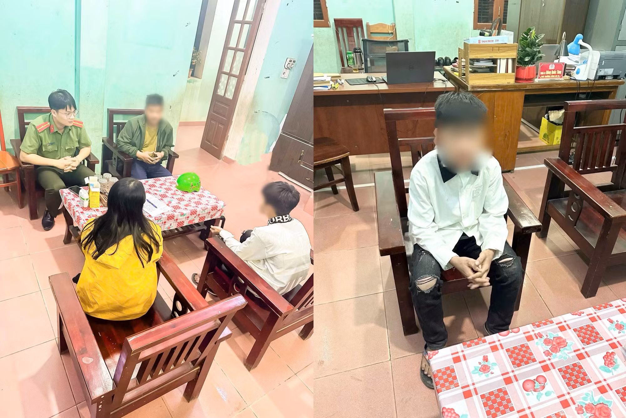 Công an xã Thái Sơn kịp thời hỗ trợ cháu bé đi lạc trở về với gia đình -0