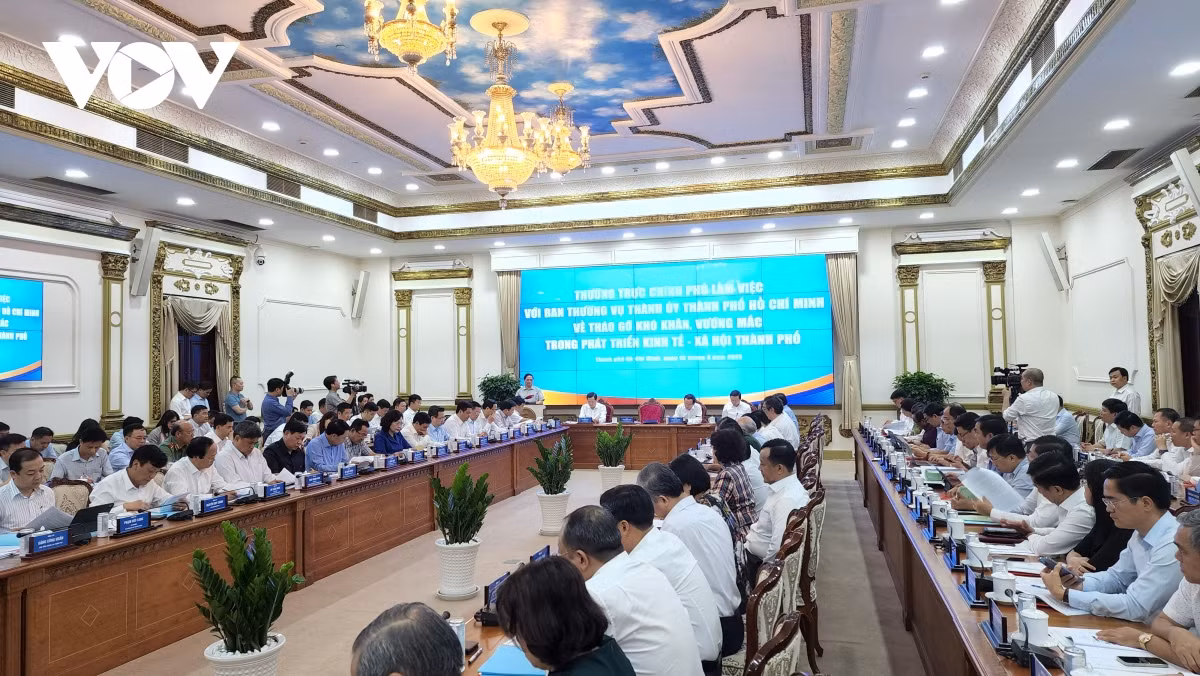 Thủ tướng họp với THÀNH PHỐ HỒ CHÍ MINH tháo gỡ khó khăn, vướng mắc để phát triển kinh tế-xã hội -0