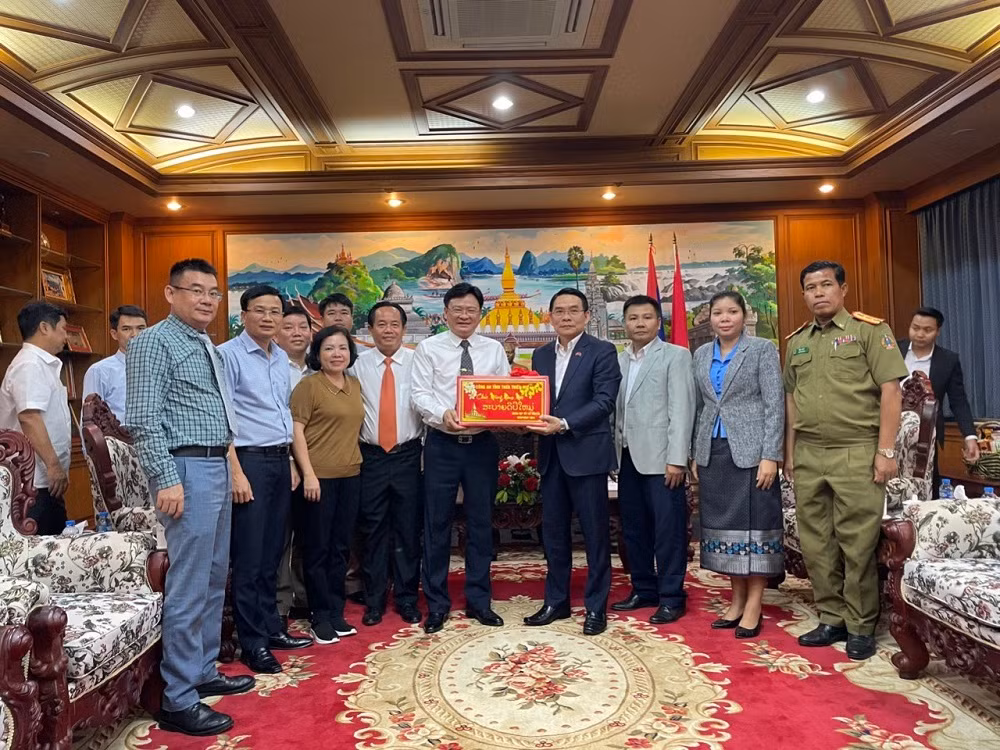 Xây dựng thêm 3 trụ sở làm việc cho Công an các bản của nước bạn Lào -0