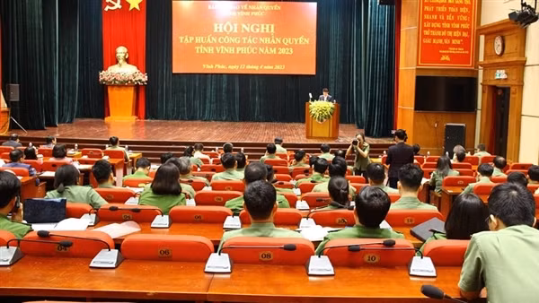 Vĩnh Phúc tổ chức tập huấn công tác nhân quyền năm 2023