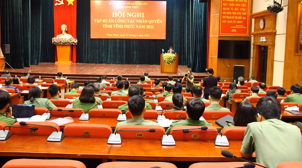Vĩnh phúc tổ chức tập huấn công tác nhân quyền năm 2023 -0