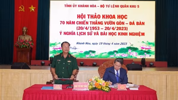 Hội thảo khoa học 70 năm chiến thắng Vườn Gòn - Đá Bàn