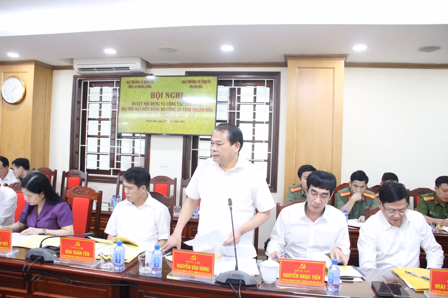 Thượng tướng Lê Quốc Hùng duyệt Đại hội Đảng bộ Công an tỉnh Thanh Hóa -0