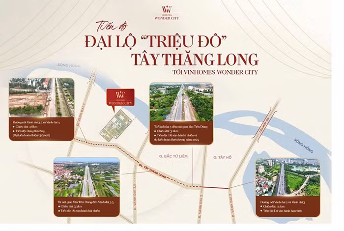 Lộ diện toạ độ “hưởng lợi kép” khi đại lộ Tây Thăng Long hoàn thiện -0