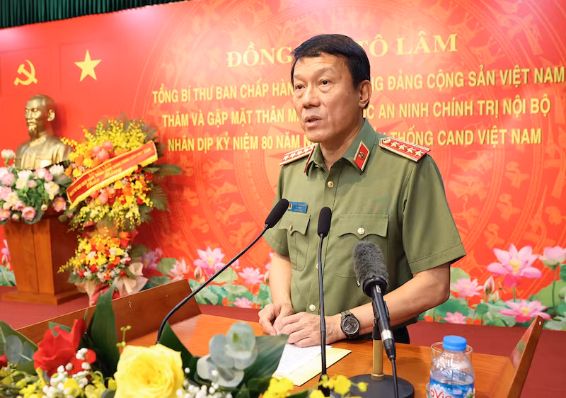 Tổng Bí thư Tô Lâm thăm và gặp mặt thân mật CBCS Cục An ninh chính trị nội bộ -0