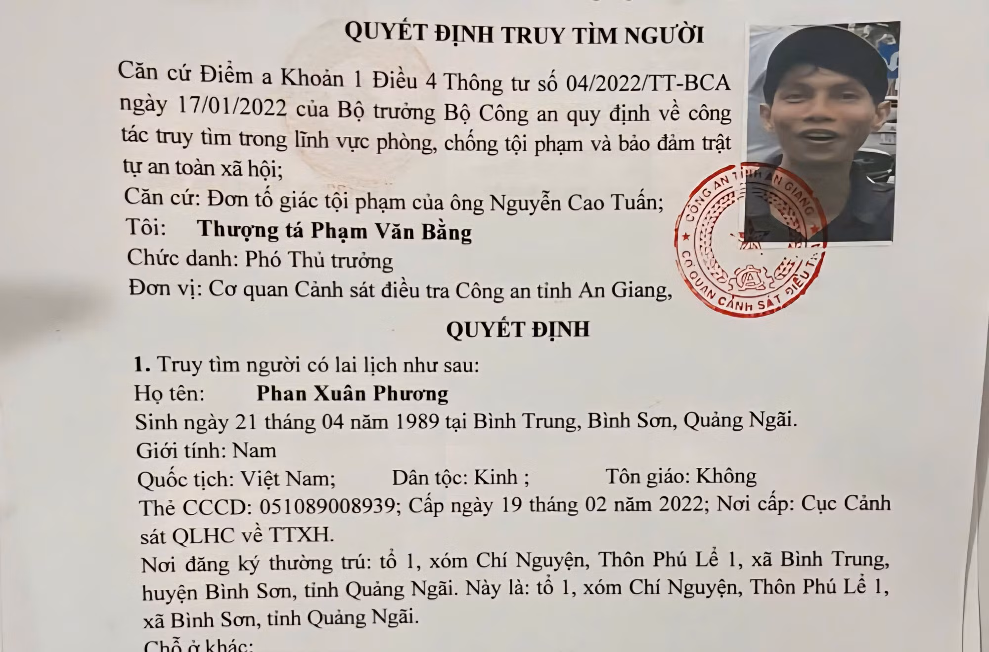 Truy tìm người bị tố “nổ” quen lớn, am hiểu pháp luật để lừa đảo chiếm đoạt tài sản -0
