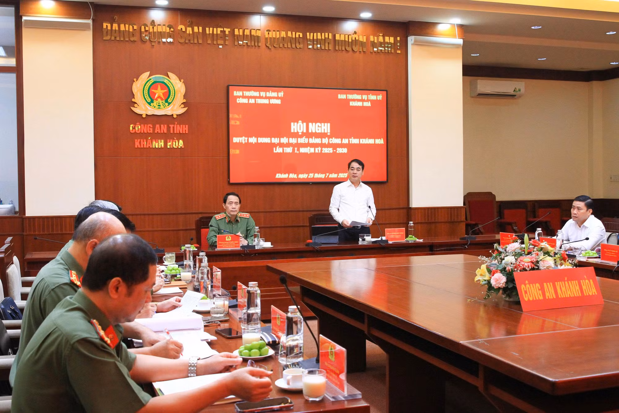 Đảng ủy Công an Trung ương và Tỉnh ủy Khánh Hòa kiểm tra công tác chuẩn bị Đại hội Đảng bộ Công an tỉnh nhiệm kỳ 2025–2030 -0