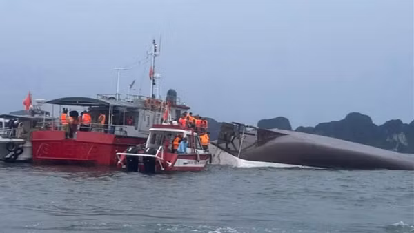 Bảo hiểm đền 30 triệu đồng/ nạn nhân thiệt mạng trong vụ đắm tàu trên vịnh Hạ Long