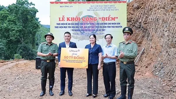 LPBank ủng hộ 50 tỷ đồng, chung tay cùng Bộ Công an xây 1.000 căn nhà cho người nghèo tại Thái Nguyên