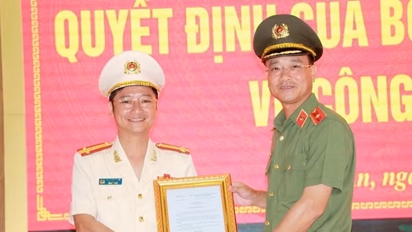 Công an Nghệ An có 2 tân Phó giám đốc