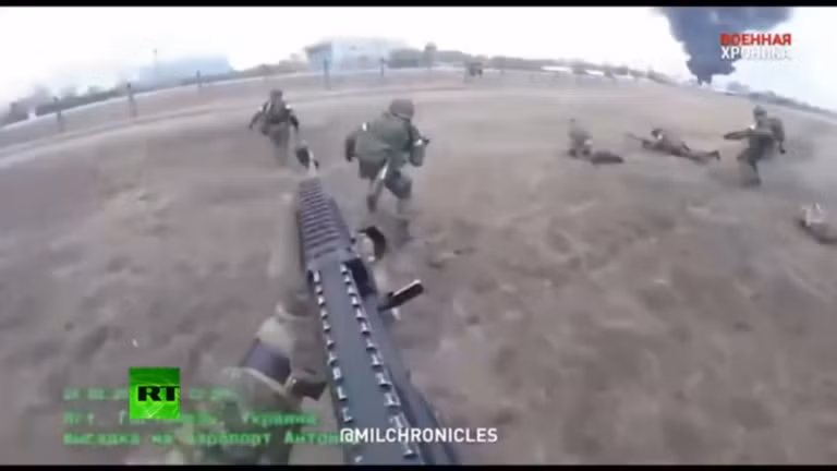 Nga công bố video chiến dịch giành sân bay Kiev -0