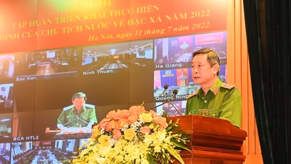 Tập huấn về công tác đặc xá năm 2022