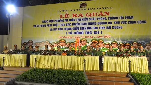 Công an tỉnh Hải Dương tổ chức Lễ ra quân Tổ công tác 151