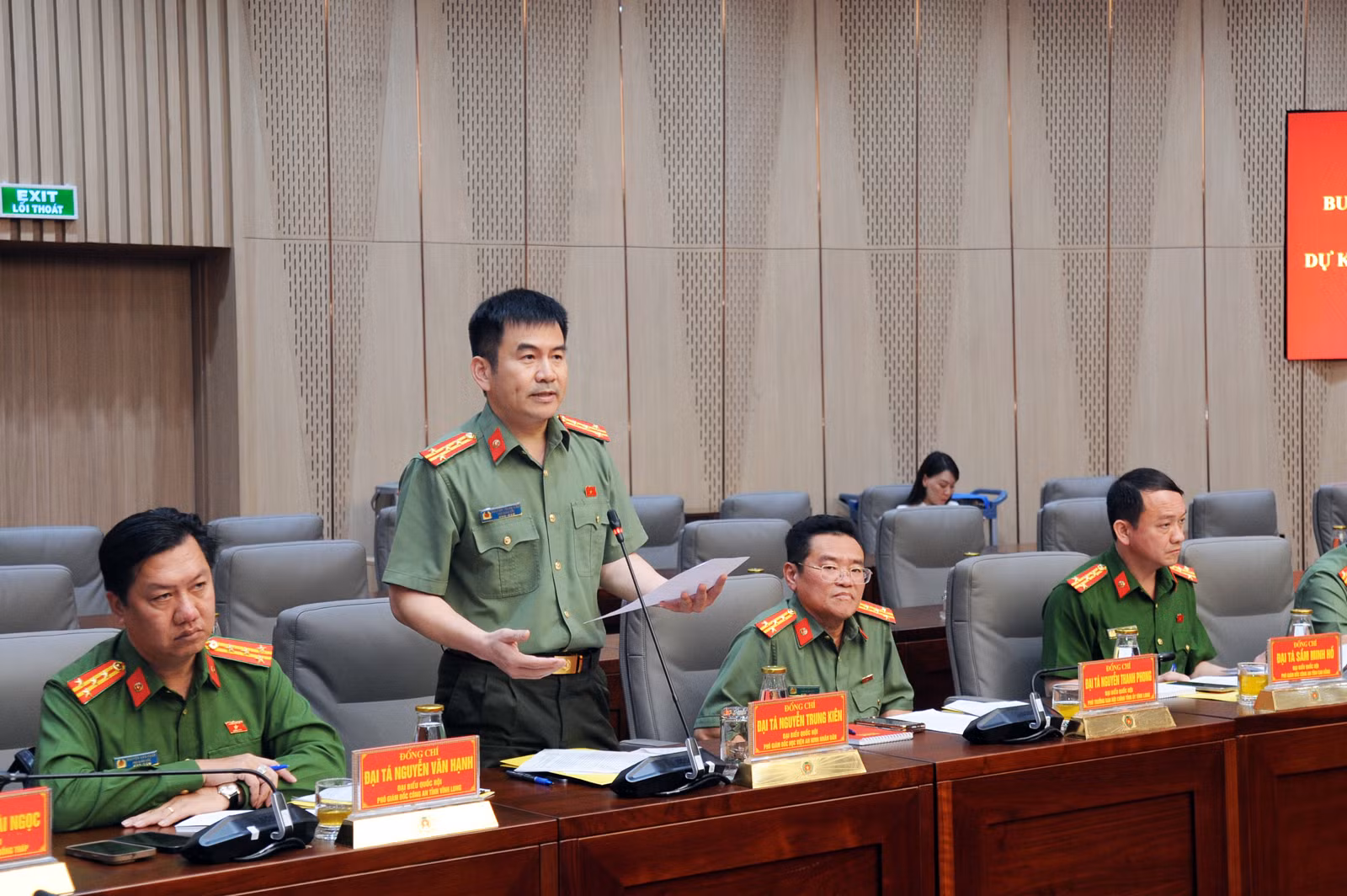 Bộ Công an làm việc với đại biểu Quốc hội trong Công an nhân dân dự Kỳ họp thứ Nhất, Quốc hội khoá XVI ảnh 8 Bộ Công an làm việc với đại biểu Quốc hội trong Công an nhân dân dự Kỳ họp thứ Nhất, Quốc hội khoá XVI -7
