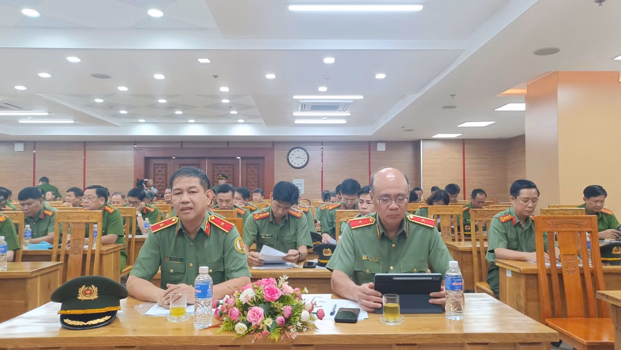 Nâng cao hiệu quả công tác điều lệnh, quân sự, giữ vững kỷ cương, kỷ luật trong CAND -0