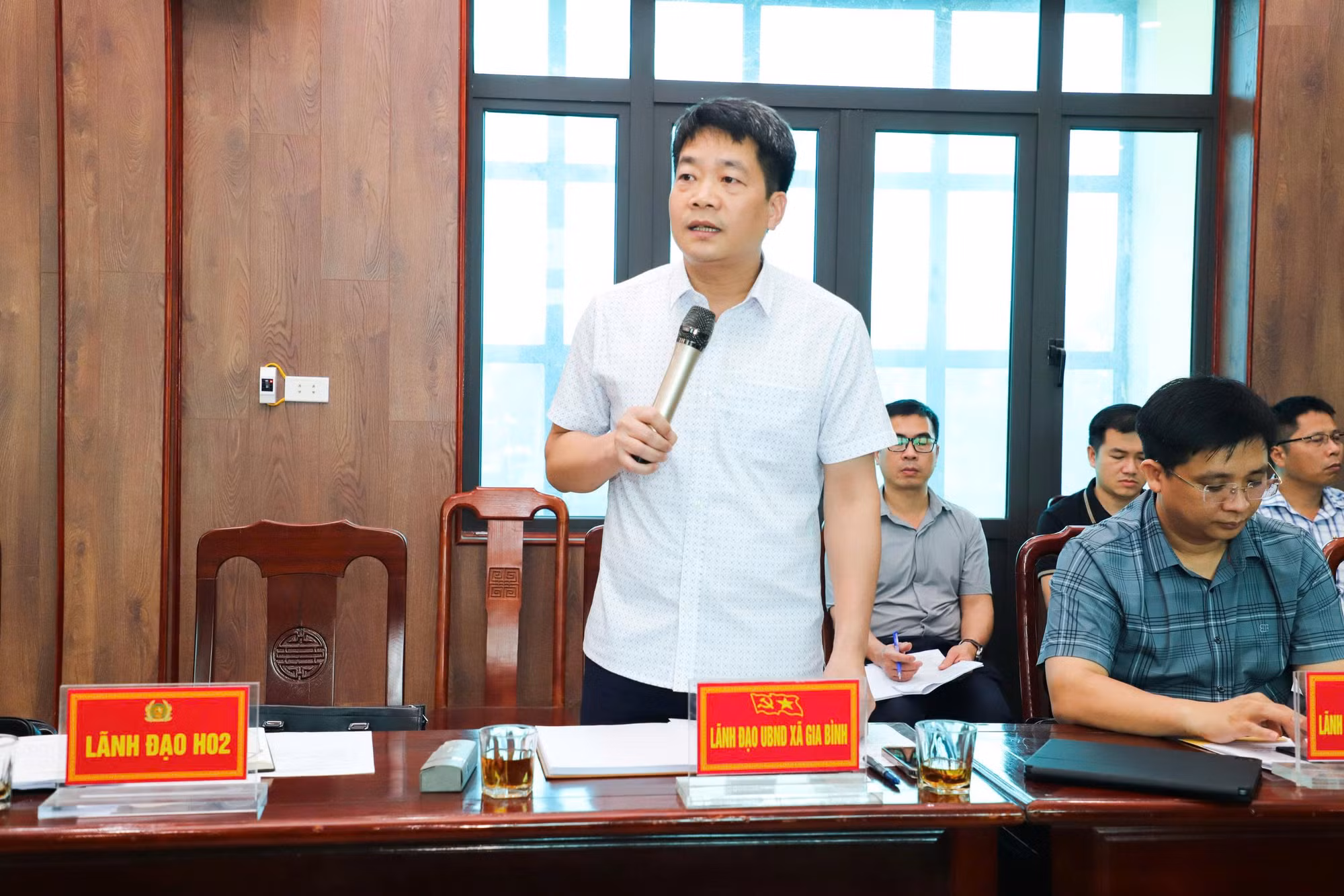 Giao ban thực công tác đảm bảo an ninh, trật tự xây dựng Cảng hàng không quốc tế Gia Bình -3