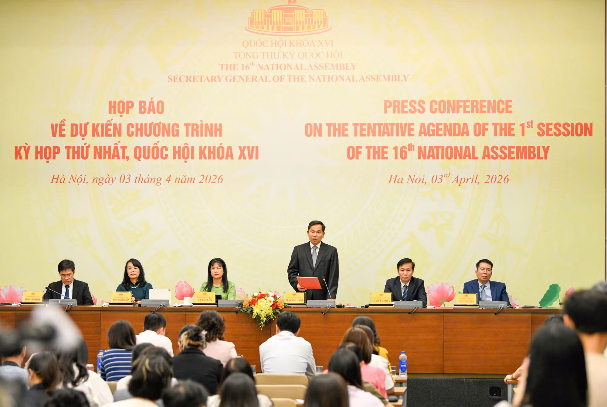 Kỳ họp thứ Nhất, Quốc hội Khóa XVI dự kiến khai mạc vào ngày 6/4/2026 -1