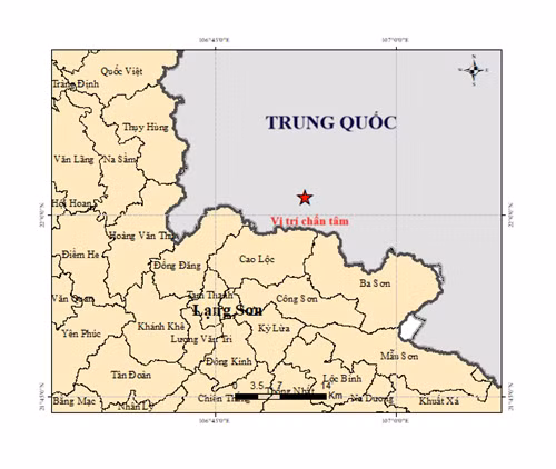 Lạng Sơn rung lắc do ảnh hưởng từ động đất gần biên giới Trung Quốc -0