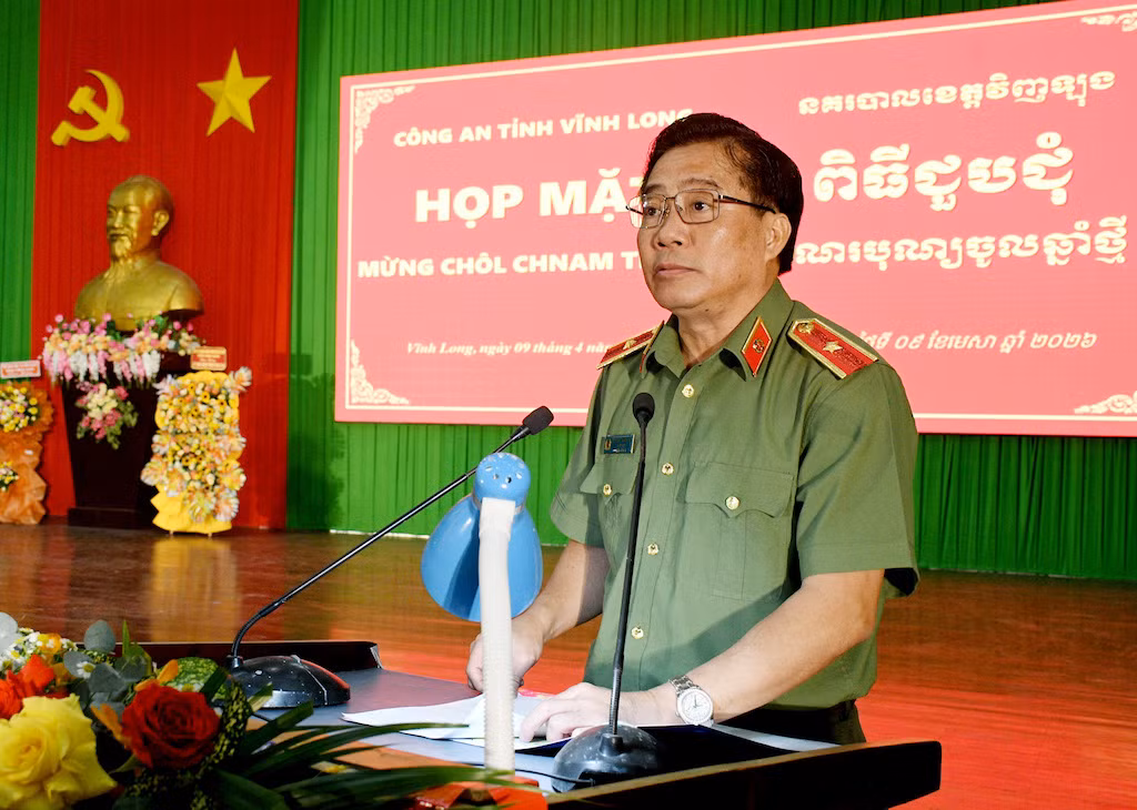 Công an Vĩnh Long họp mặt mừng Tết cổ truyền Chôl Chnam Thmây năm 2026 -0