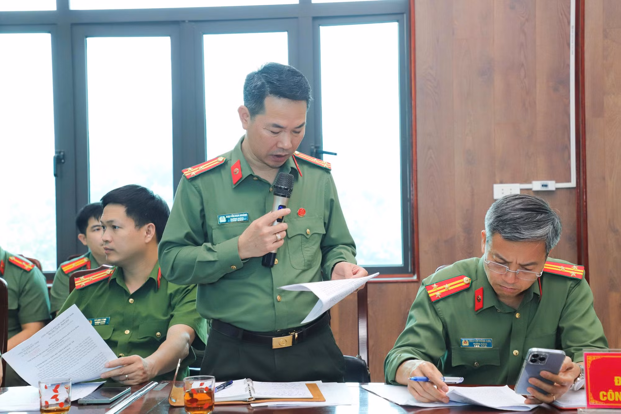 Giao ban thực công tác đảm bảo an ninh, trật tự xây dựng Cảng hàng không quốc tế Gia Bình -2