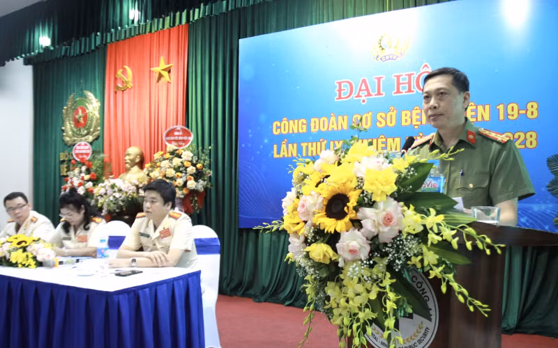 Công an các đơn vị tổ chức Đại hội Công đoàn cơ sở -0