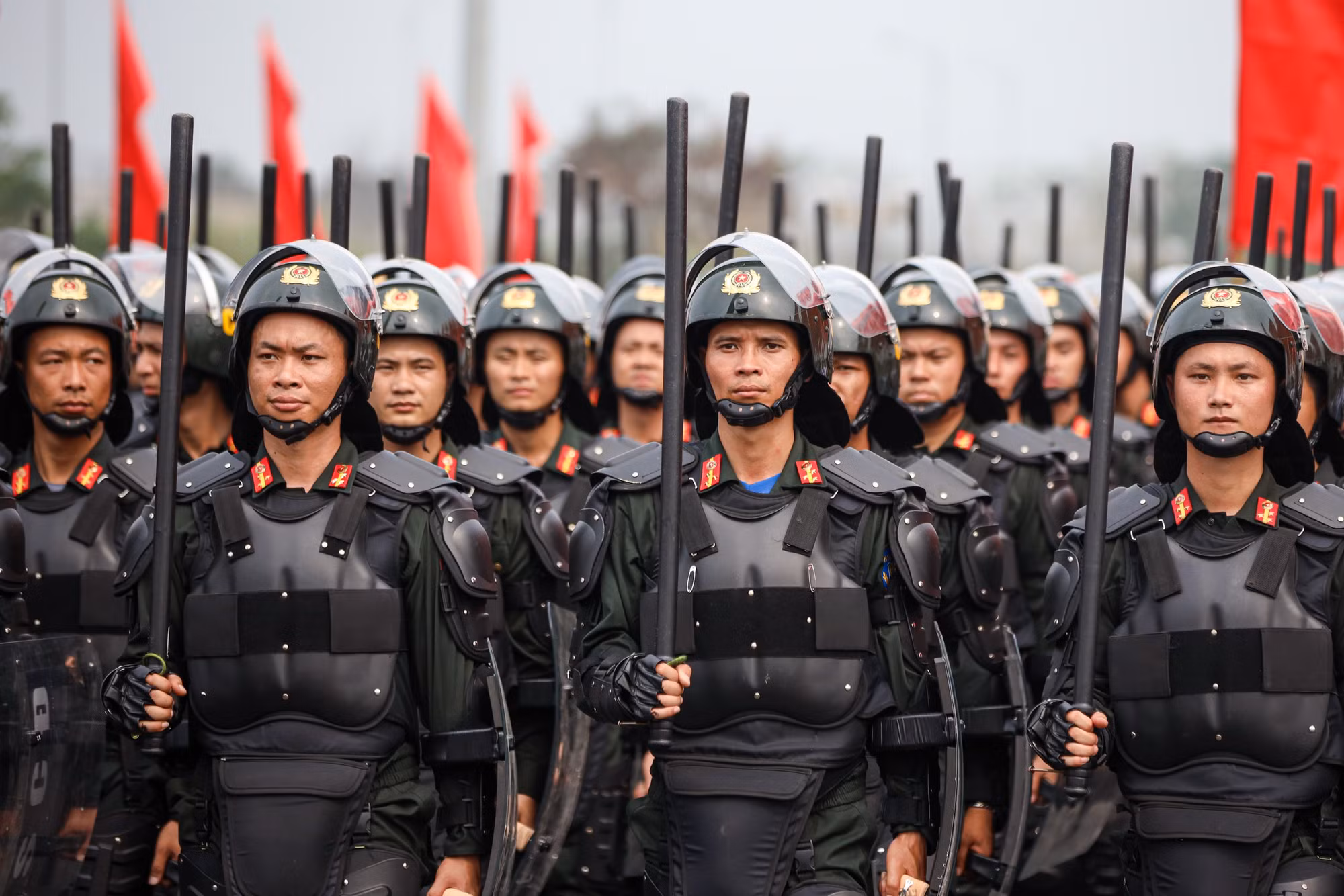 Huấn luyện nghiêm túc, thể hiện sức mạnh, tính chính quy, tinh nhuệ của lực lượng Cảnh sát cơ động -1