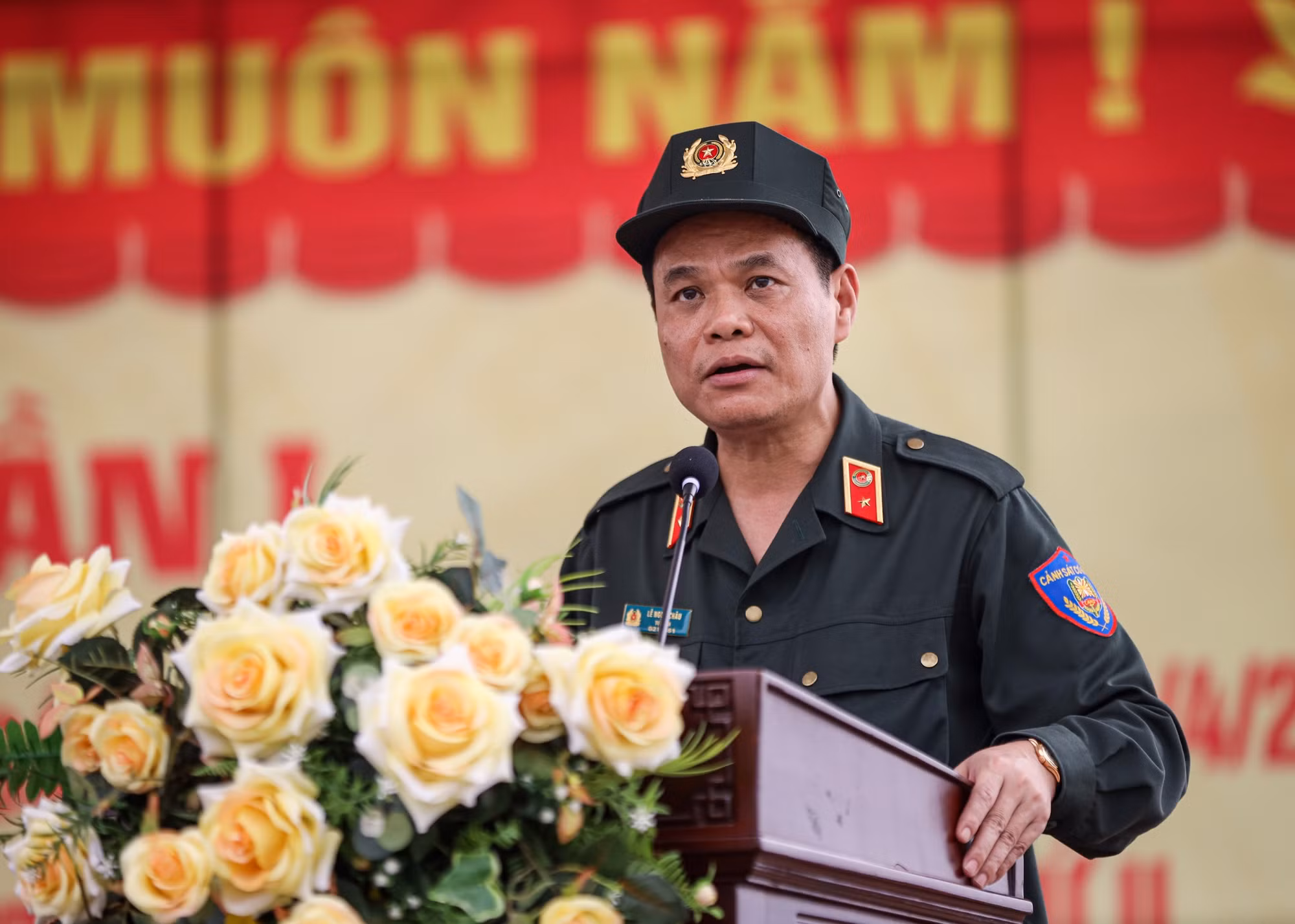 Huấn luyện nghiêm túc, thể hiện sức mạnh, tính chính quy, tinh nhuệ của lực lượng Cảnh sát cơ động -0