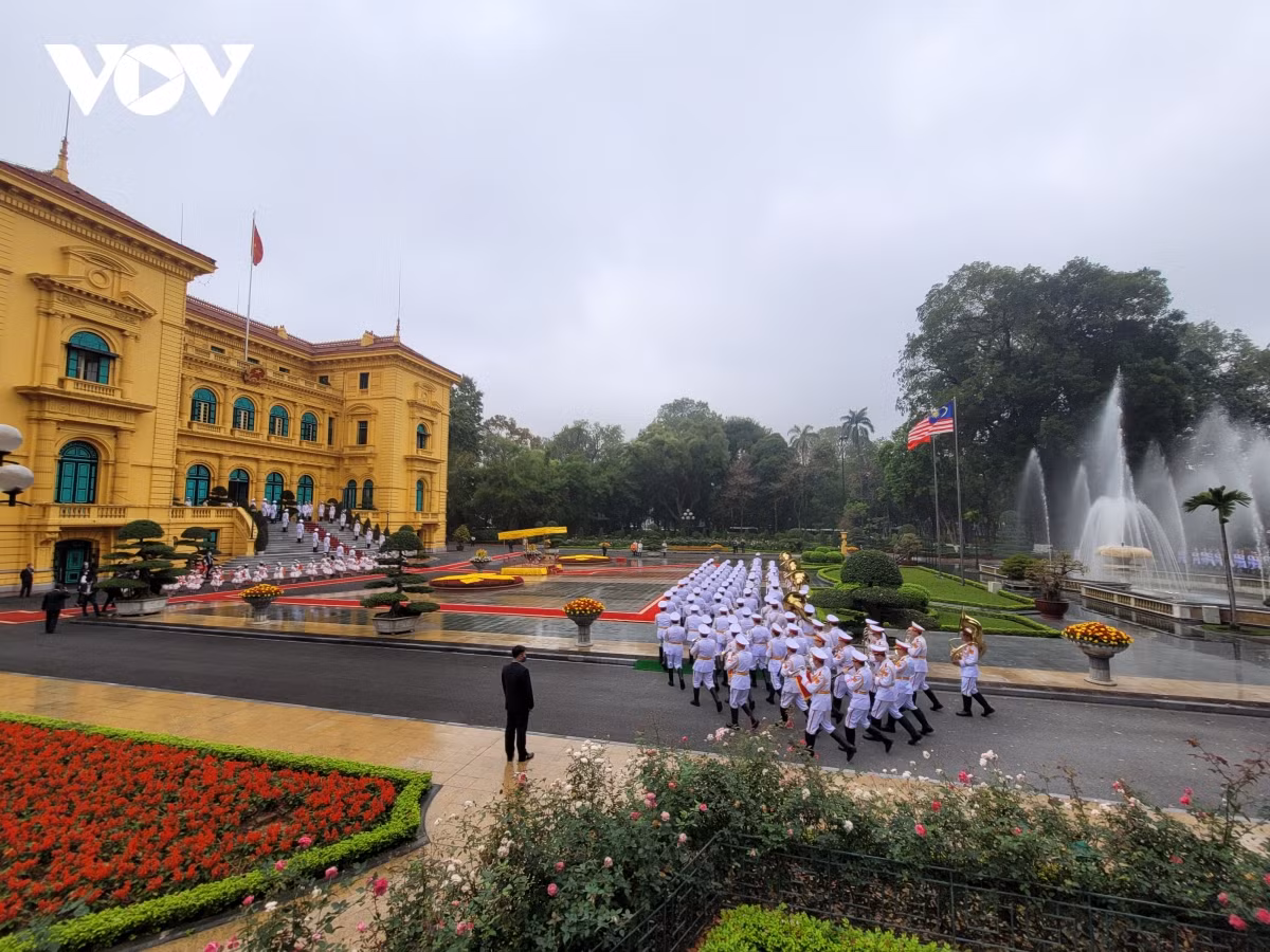 Lễ đón Thủ tướng Malaysia thăm chính thức Việt Nam -0