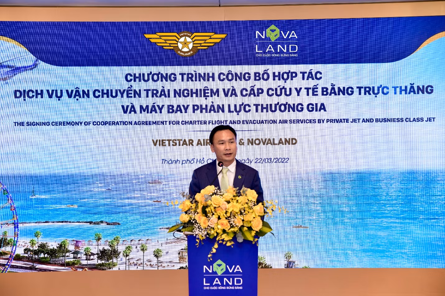 Novaland và Vietstar Airlines: Triển khai dịch vụ vận chuyển trải nghiệm và cấp cứu y tế bằng trực thăng và máy bay phản lực thương gia -0