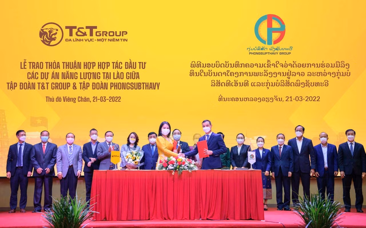 T&T Group hợp tác với tập đoàn hàng đầu của Lào, phát triển 2.500 MW điện tái tạo -0