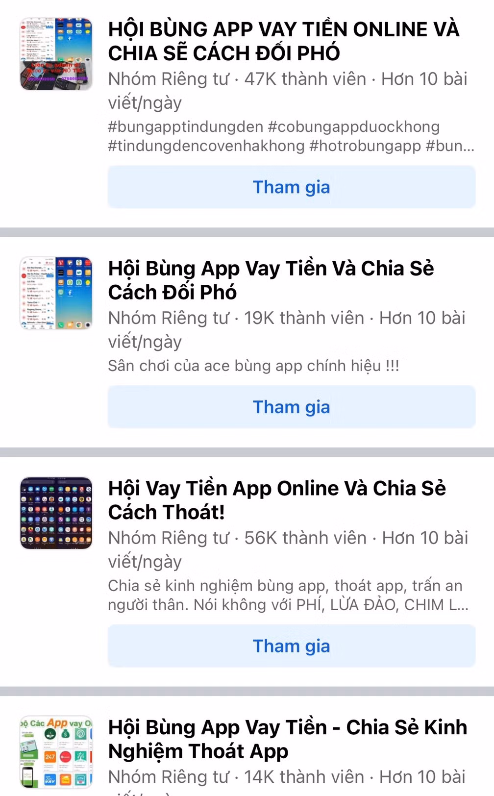 Rủ nhau “bùng” nợ khi vay tiền qua app -1