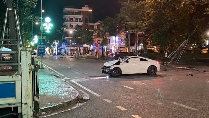 Tài xế Audi gây tai nạn có nồng độ cồn cực cao -0