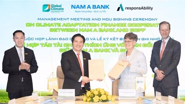 Nam A Bank và GCPF phối hợp nghiên cứu khung tài chính thích ứng biến đổi khí hậu từ năm 2026