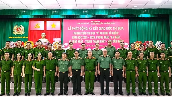 Cụm thi đua số 1 phát động phong trào thi đua “Vì an ninh Tổ quốc” năm học 2025 – 2026