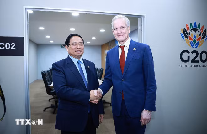 Thủ tướng gặp người đồng cấp Đức, Ai Cập và Na Uy -0
