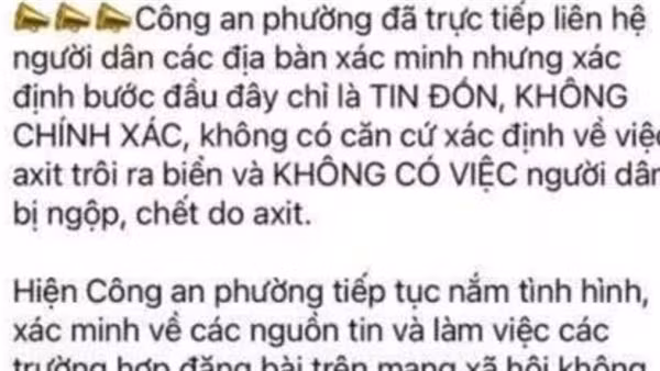 Không có chuyện 10 người chết do dính axít khi lặn vớt tôm hùm